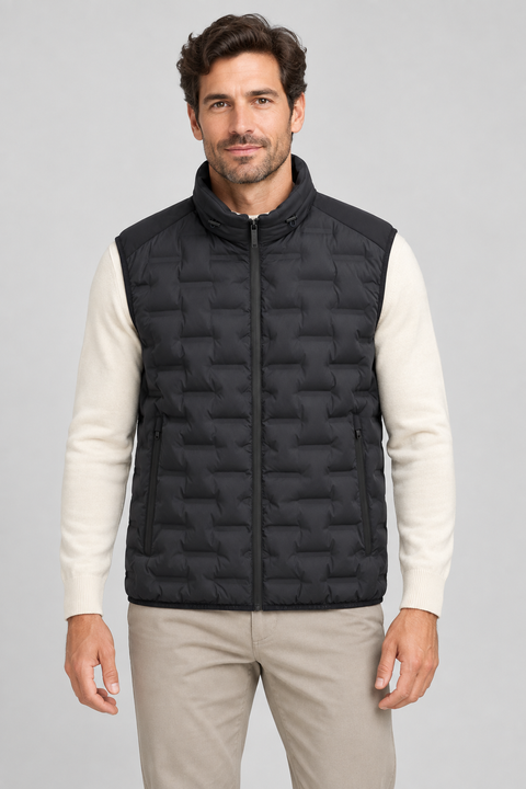 Чоловічий жилет BUGATTI синій стьобаний Casual Fit &mdash; розмір 48 G-81052-875100-390 фото