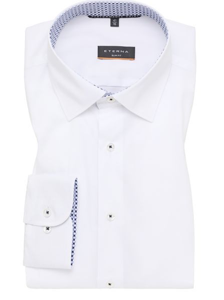 Сорочка біла з довгим рукавом ETERNA (SLIM FIT) &mdash; розмір 40 02-3372-F14P-00 фото