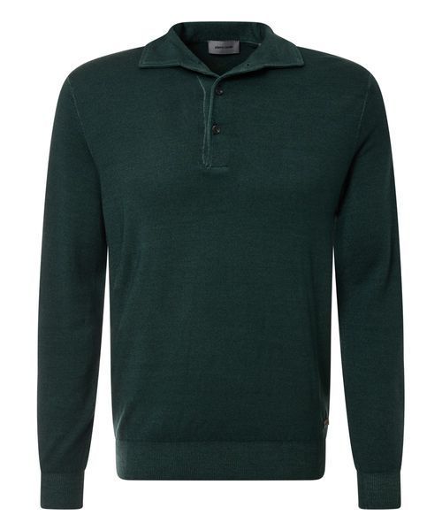 Чоловіче вовняне поло з довгим рукавом PIERRE CARDIN зелене &mdash; розмір 2XL 07-50704-5037-5317 фото