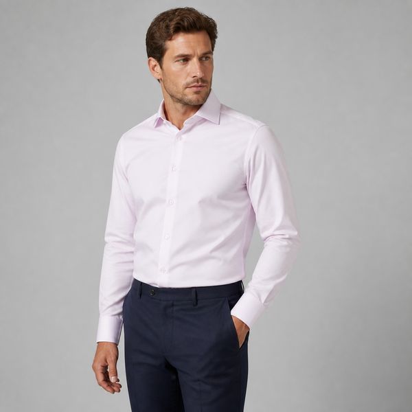Рубашка ETERNA прямого кроя (Modern Fit) розовая со стандартным рукавом &mdash; размер 40 02-8005-X687-50 фото