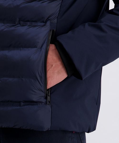 Чоловіча комбінована куртка з капюшоном PIERRE CARDIN темно-синя &mdash; розмір 50 05-10264-0148-6325 фото