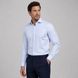 Сорочка ETERNA прямого крою (Modern Fit) блакитна у смужку зі стандартним рукавом &mdash; розмір 43 02-2357-XS82-12 фото 4