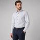 Рубашка ETERNA прямого кроя (Modern Fit) серая структура со стандартным рукавом &mdash; размер 42 02-3116-X94P-32 фото 3