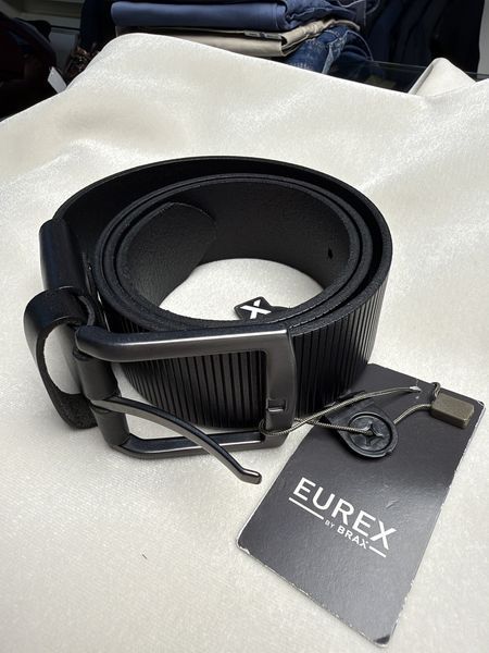 Чорний фактурний ремінь EUREX by BRAX &mdash; розмір 115 ST-53-0627-02 фото