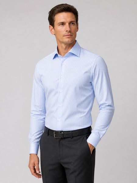 Сорочка з довгим рукавом Slim Fit ETERNA &mdash; розмір 37 02-4193-F170-12 фото