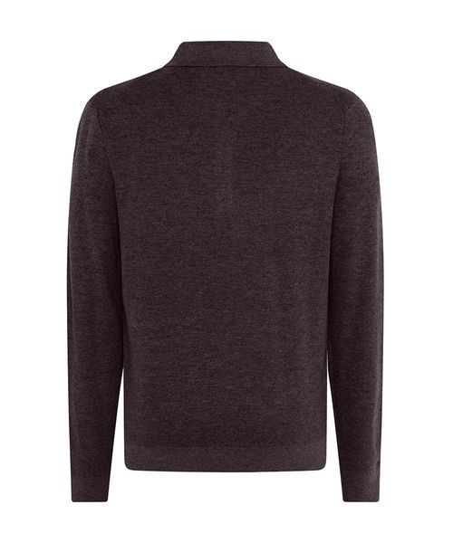 Чоловіче трикотажне поло з довгим рукавом PIERRE CARDIN коричневе &mdash; розмір M 07-52294-5186-8320 фото