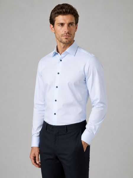 Рубашка ETERNA с длинным рукавом Slim Fit &mdash; размер 40 02-4060-F14P-10 фото